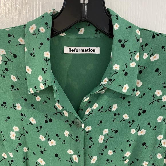 Reformation green floral dress. Gorgeous! Size 4. EUC. - Picture 6 of 6
